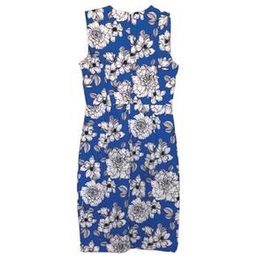 NEW Banana Republic Periwinkle Blue Floral Sleeveless Sheath Dress 00P